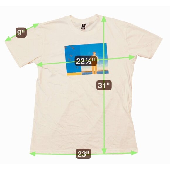 Eric Nam 2022 World Tour T-ShirBeige Size L Cotton Graphic Tee Unise - Picture 2 of 8